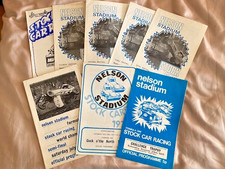 8 no Brisca F1 programmes Nelson Stadium 1971/72/73/79