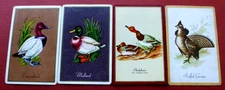 4Vtg Swap Playing Cards Nmd Birds CANVASBACK/MALLARD/RED HEAD DUCK/RUFFED GROUSE