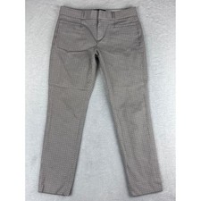 Banana Republic Jackson Fit Geo Print Slim Ankle Pants Beige Brown Size 2