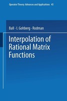 Interpolation Of Rational Matrix Functions I. Gohberg