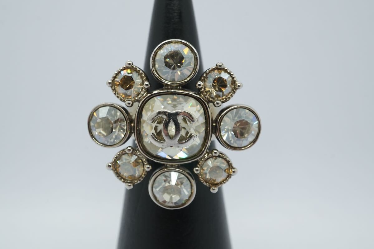 CHANEL Ring  Rhinestone Coco Mark - image 1