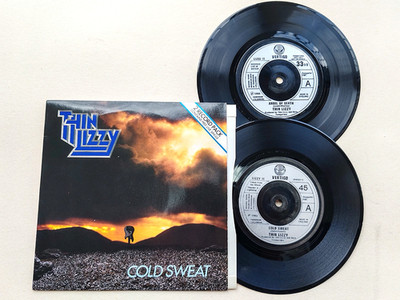 Thin Lizzy - Cold Sweat + Angel of Death PROMO 2 x 7'' twin pack Limited Edition