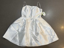 NWT Windsor Store Womens Dress White w. Straps Formal Fancy Cocktail NEW! Size 7