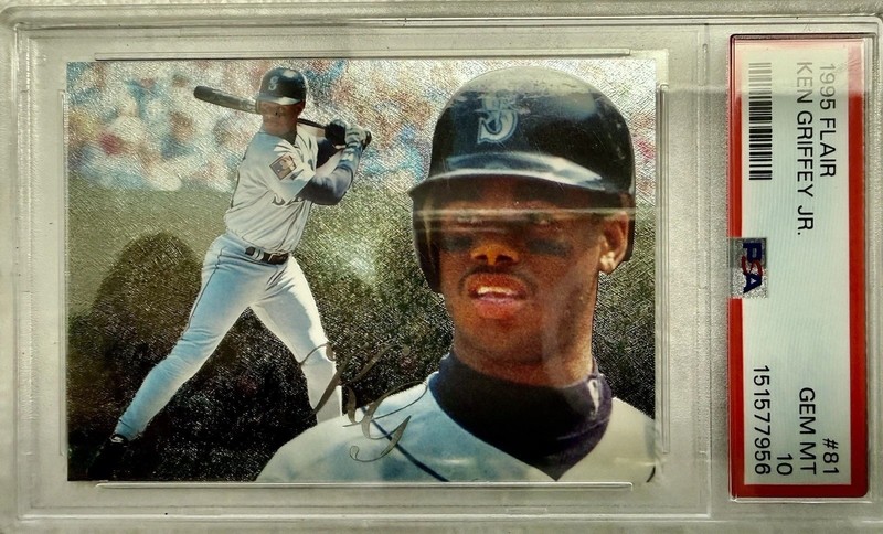 1995 Flair - Ken Griffey Jr #81 NO NAME Error PSA 10 VERY RARE🔥