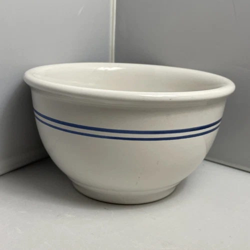 Vintage Gibson 6.5" Blue Stripe Mixing Nesting Bowl