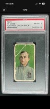 1909-11 T206 - Ty Cobb 350 Factory No. 30 Back Portrait, Green Background