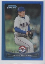 2012 Bowman Chrome Blue Refractor 132/250 Derek Holland #60 0l2