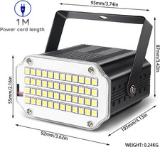 Lampadina Stroboscopica LED RGB Cocoarm – Luce Danzante Rotante Per Feste, Matrimoni E Compleanni, Effetto Colorato, 3W E26
