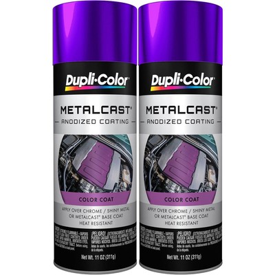 Duplicolor Paint MC204 (2-Pack), Metalcast Paint, Purple Anodized, 11 oz Aerosol