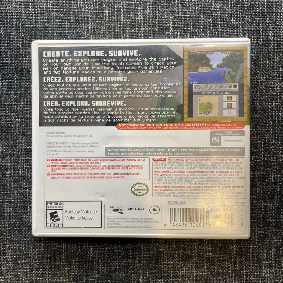 Minecraft New Nintendo 3DS Edition (For New Nintendo 3DS Only) ⭐️ Cart VG Tested Foto 3 de 3
