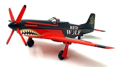 Liberty Speccast Approx 25cm Wingspan 47017 - Red Wolf P-51D Mustang