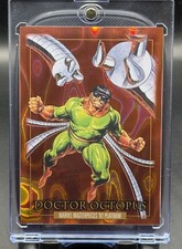 2024 Skybox Marvel Masterpieces '92 Platinum P6 Doctor Octopus Orange Lava /25