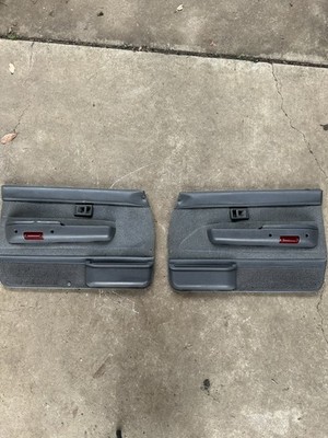 90-95 Toyota 4Runner Gray Front Door Panels w/Arm Rests Left & Right OEM  