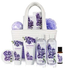 Indulgent 11-Piece Lavender Spa Kit - Perfect Birthday  Christmas Gifts