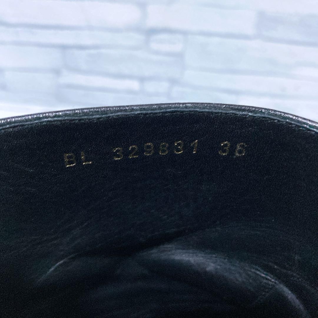 Saint Laurent Paris Boots Shoes EU 36.0 US 6.0 Leather Black Authentic thumbnail 16