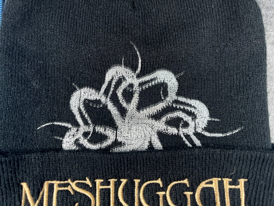 Gorro Meshuggah Toque Adulto Talla Única Negro Tejido Acrílico Bordado Metal Banda Foto 3 de 4