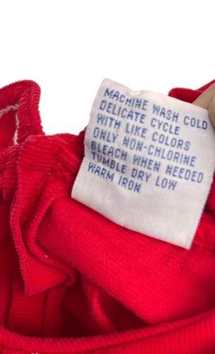 Carriage Boutique Mädchen rot Cord gesmoktes Weihnachten Urlaub Kleid Größe 18 Monate - Bild 6 von 11