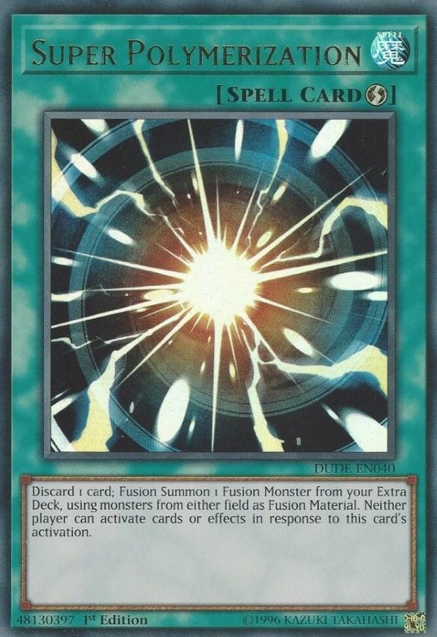 1x Super Polymerization | DUDE-EN040 | UR | 1st Ed | NM | YuGiOh