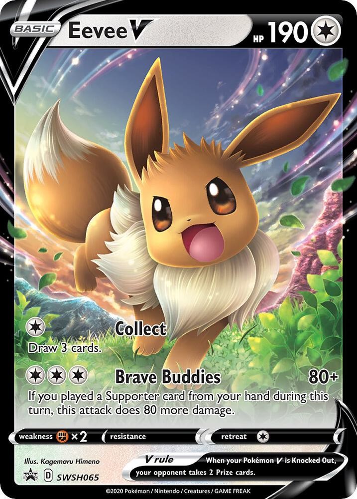 Eevee V - Holo Promo SWSH: Sword & Shield Promo Cards SWSH065 NM