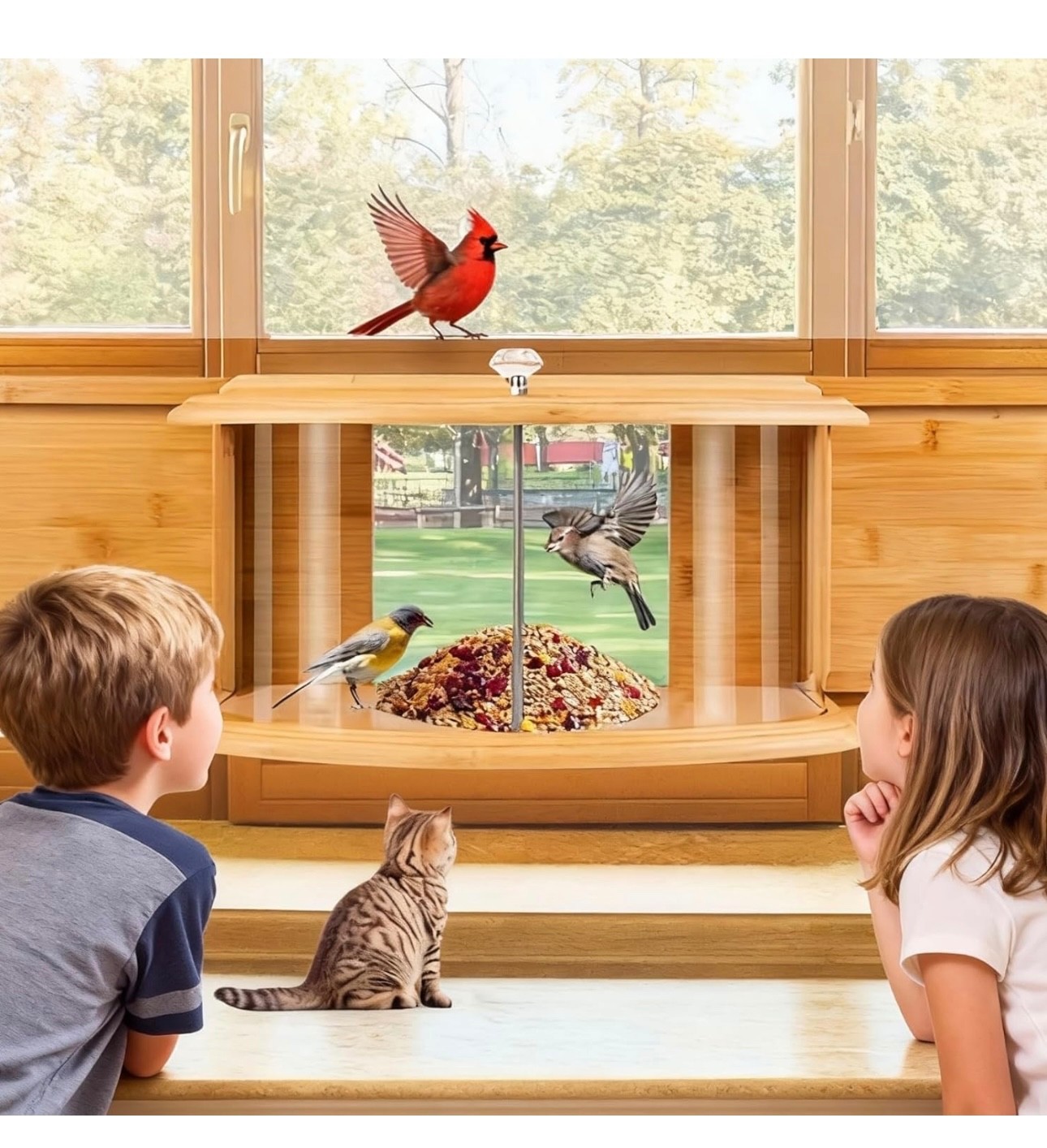 Birdwatching Indoors,180&deg; Ultimate Clear View Wil