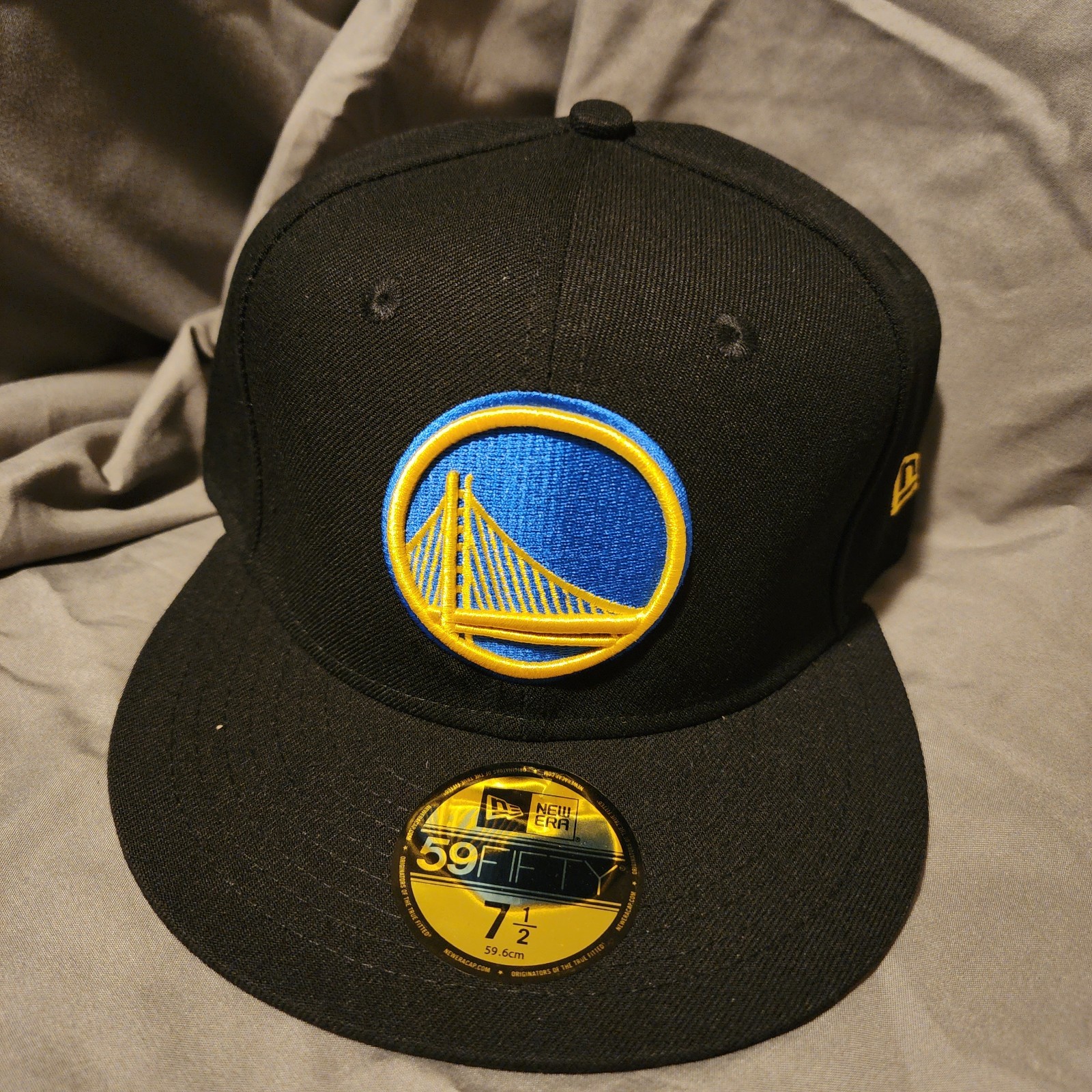 Golden State Warriors Fitted 59fifty Cap 7 1/2 - Black (NBA)