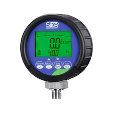 SIKA Digital Pressure Gauge–0.1% FS Accuracy, Min/Max, -14/290 psi (-1/20 bar)