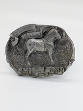 VINTAGE Metal Belt Buckle 1988 Shireland Ladbrook Aristocrat First Edition