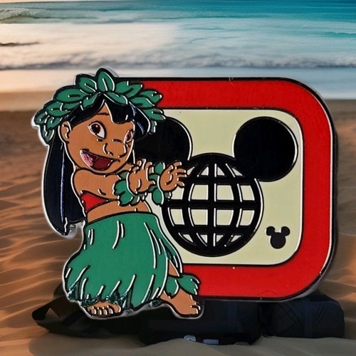 2025 WDW Disney Lilo Hula Dancing Classic D Hidden Mickey Cast Pin Wave B
