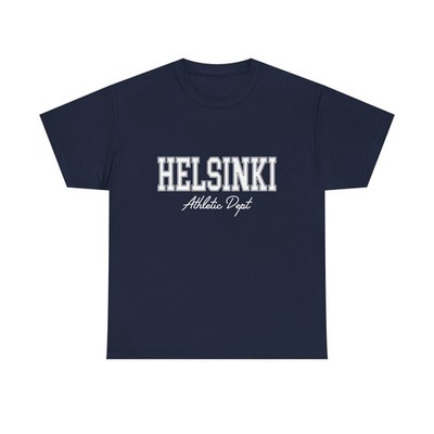 Helsinki Finland Retro Harbor Souvenir Y2k Aesthetic, Athletic Dept Tee