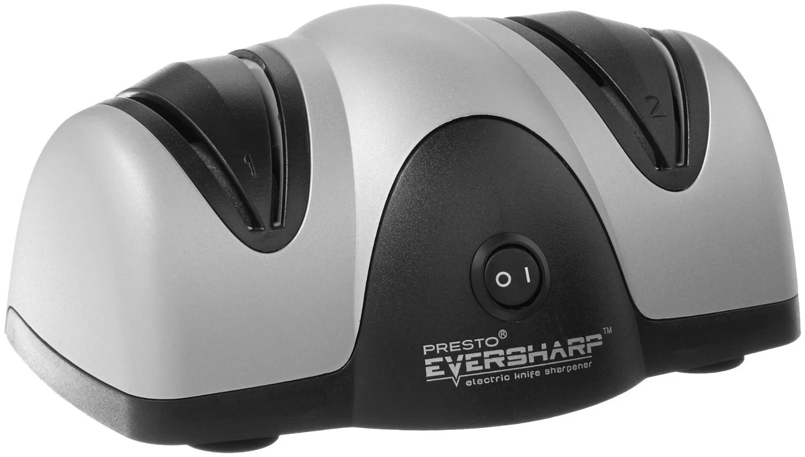 Presto EverSharp Electric Knife Sharpener, 2-Stage System, Silver/Black - USA