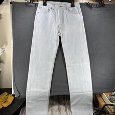 Vintage Levis 501xx Jeans Mens 33x34 90s 1995 Blue Denim Straight Leg Button Fly