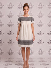 Madewell Cabana Jacquard Shift Dress F0100 - S $158 Ivory Black