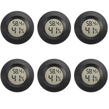 Mini Hygrometer Digital Thermometer Humidity Meter 6 Pack Hygrometer Thermome...