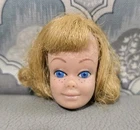Vintage 1962 Mattel Midge Freckle Face Doll Head Only Barbie Family Blonde Curly