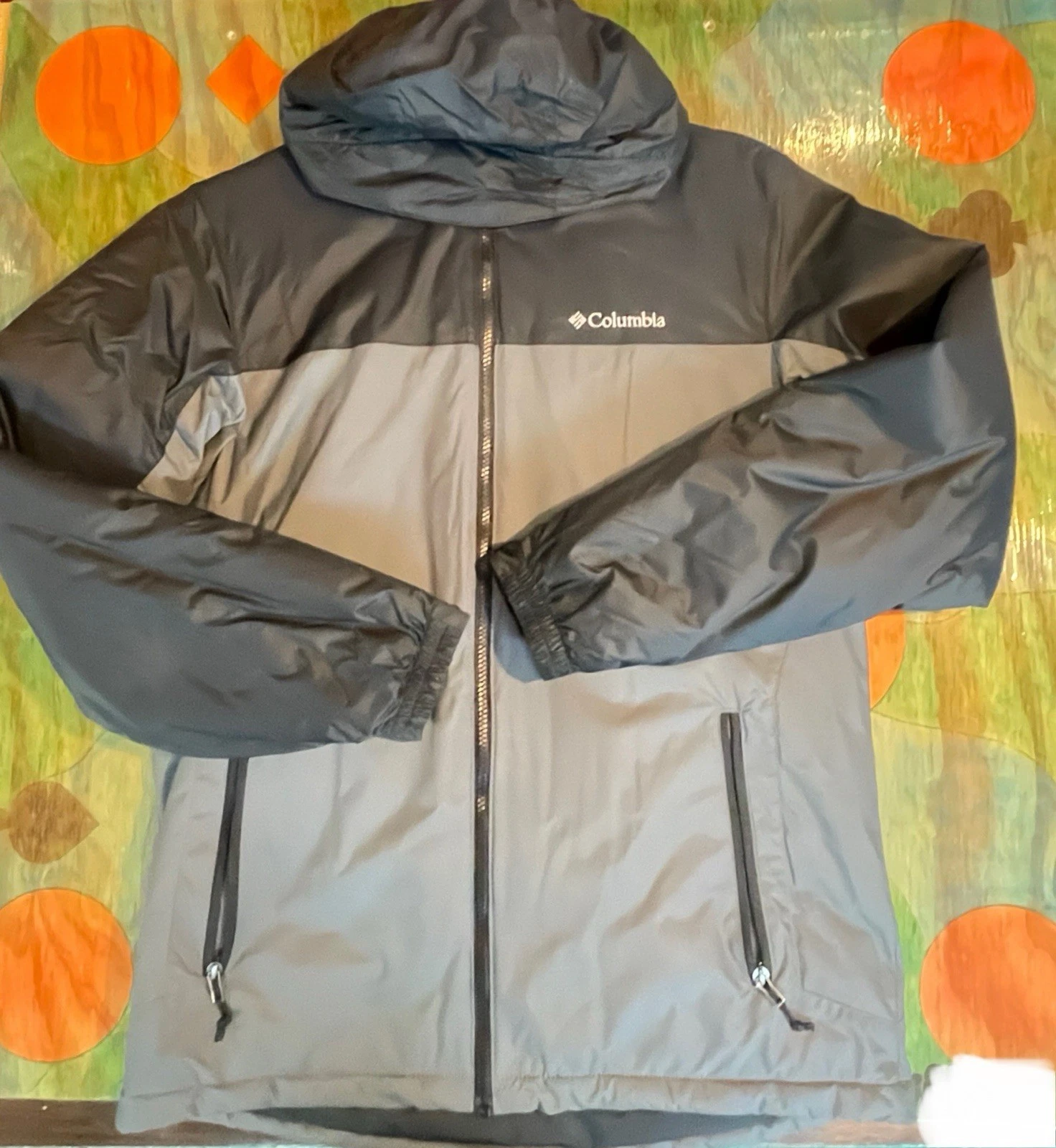 Columbia Sportswear Company Full Zip Mens Coat RN69724 Mens Medium Black Gray Ja
