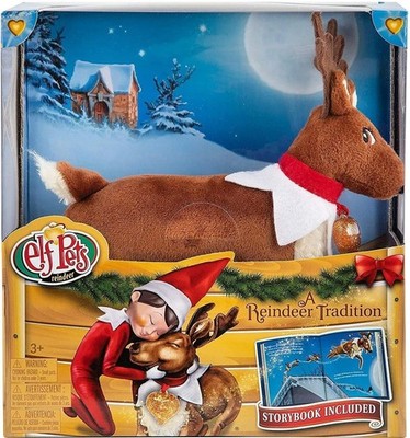 The Elf On The Shelf Pets A Reindeer Tradition Plush with Storybook New!