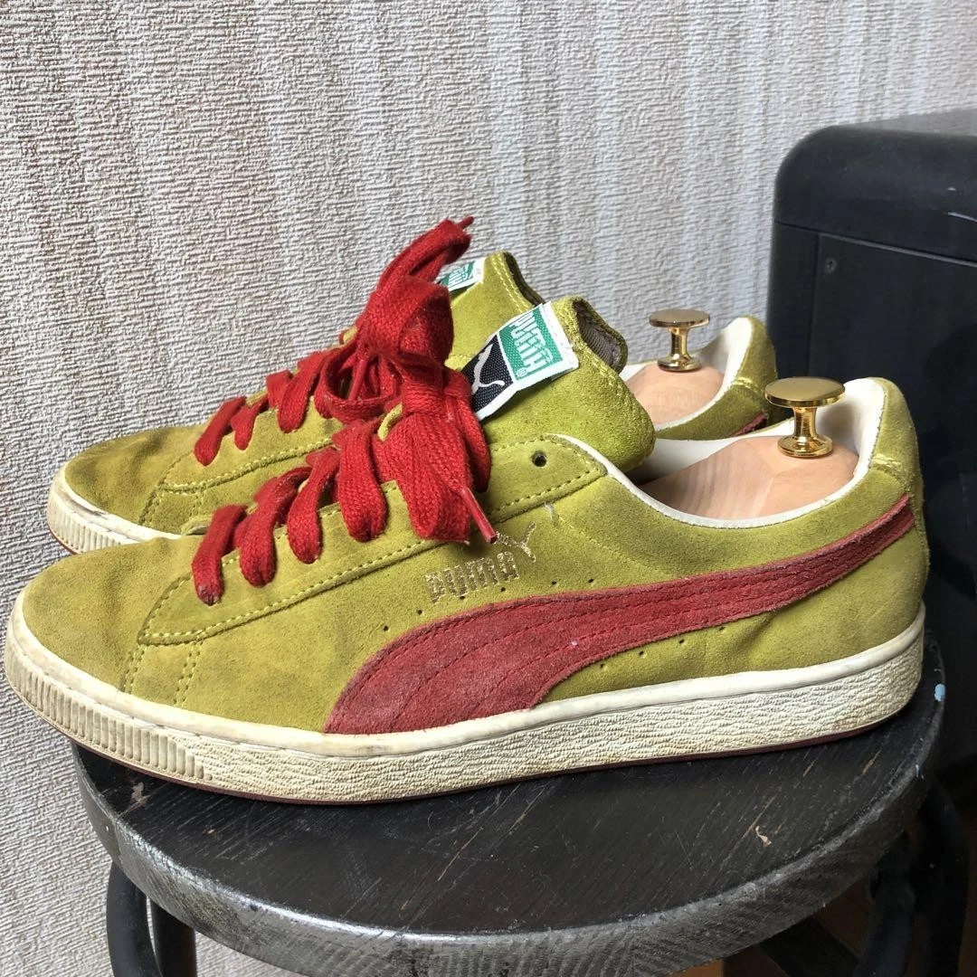 Sneaker Puma pelle scamosciata colore rosso senape PK0814 7040 senza scatola uomo Us9