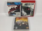 PS3 Need For Speed - Lot of 3 PlayStation PRO STREET, MOST WANTED, UNDERCOVER