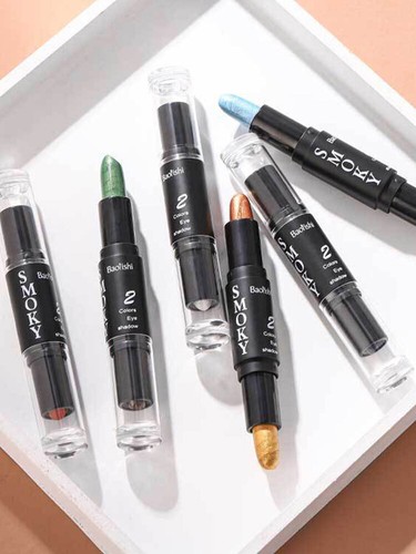 Eyeshadow Pen Double-head Eyeshadow Stick Shimmer Highlighter Pencil Beauty - Picture 15 of 21