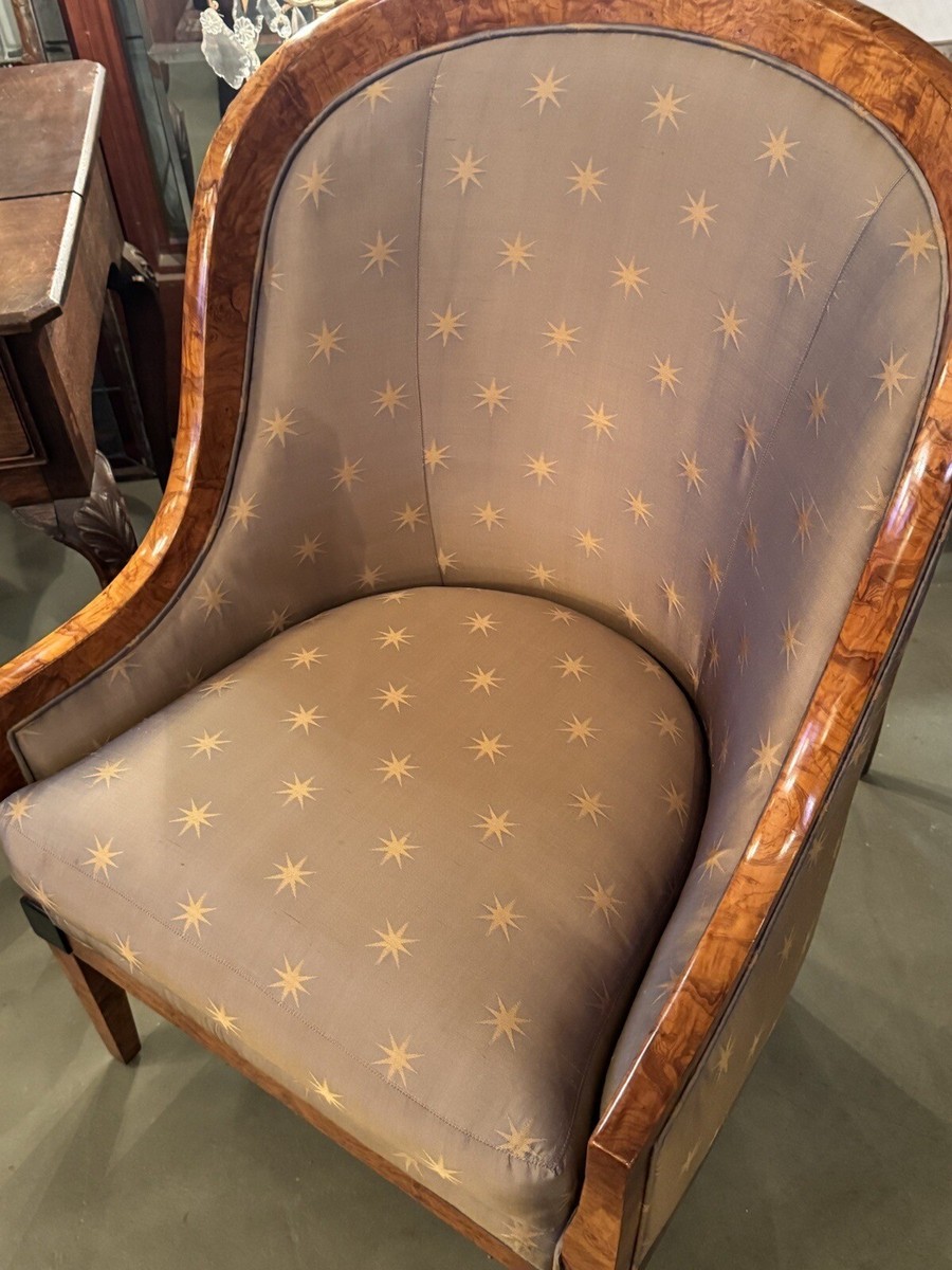 Vintage William Switzer Fine Furniture Upholstered Sloped