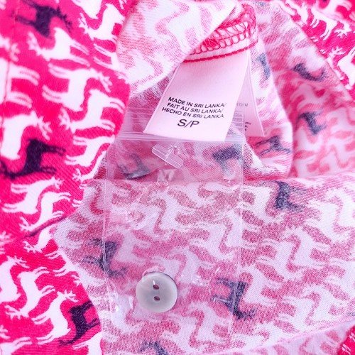 Victoria's Secret 2 Piece Sleep Pajama Set Womens S Buttoned Shirt Deer Pattern - Picture 7 of 10