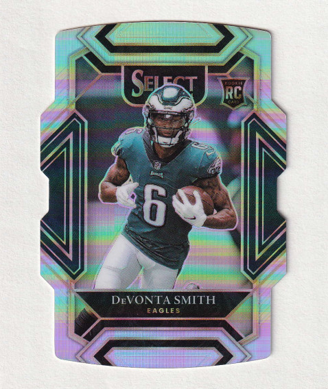 2021 Panini Select - Club Level Silver Prizm Die-Cut #249 Devonta Smith (RC)