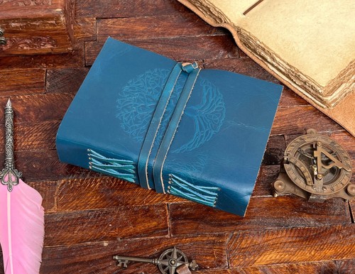 Handmade Tree of Life Leather Blank Spell Journal Writing Diary For Unisex Adult - Picture 2 of 8
