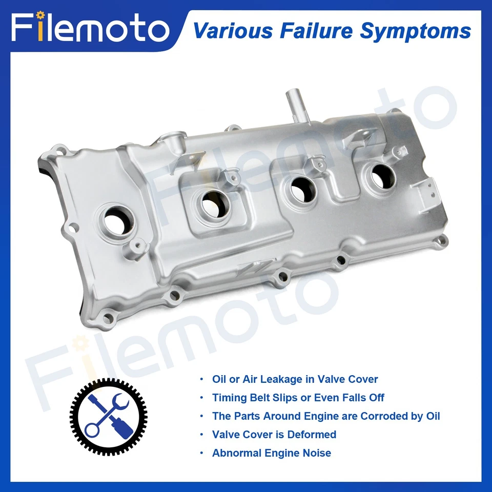 Cubierta de válvula de aluminio con junta para 04-16 Nissan Pathfinder Armada Titan VK56DE Foto 4 de 4