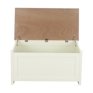 large wooden toy box with lid