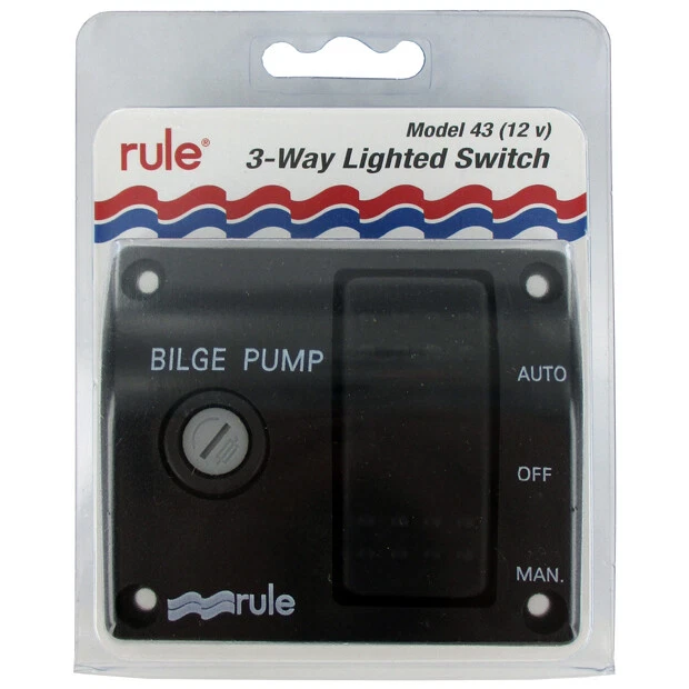 Rule 3 Way Lighted Rocker Panel Switch | Shelly Lighting