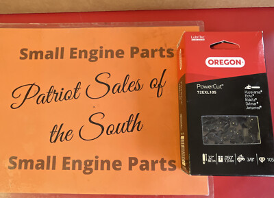 Oregon 72EXL105G PowerCut 3/8'' Saw Chain, .050'' Gauge, 105 Drive Links