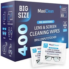 Glasses Wipes Lens Cleaner - Lens Wipes for Eyeglasses - 400 Pre-moistened In...