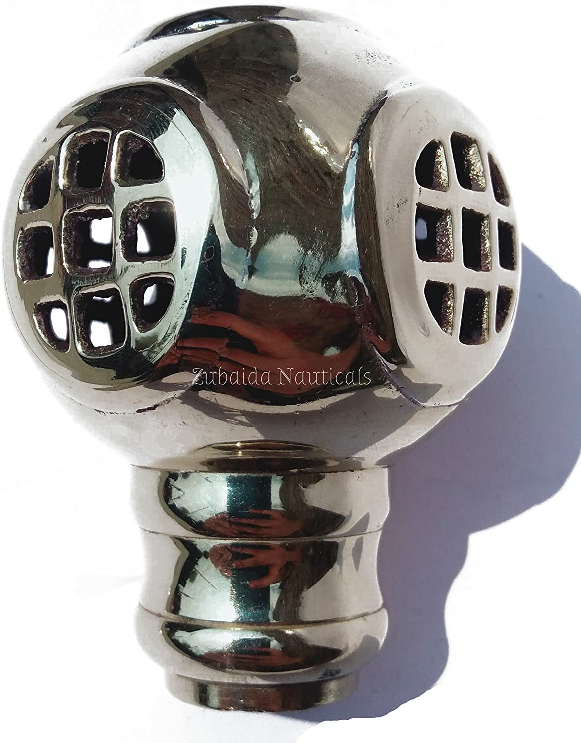 Antique Solid Brass Diving Helmet Designer Handle… - image 4