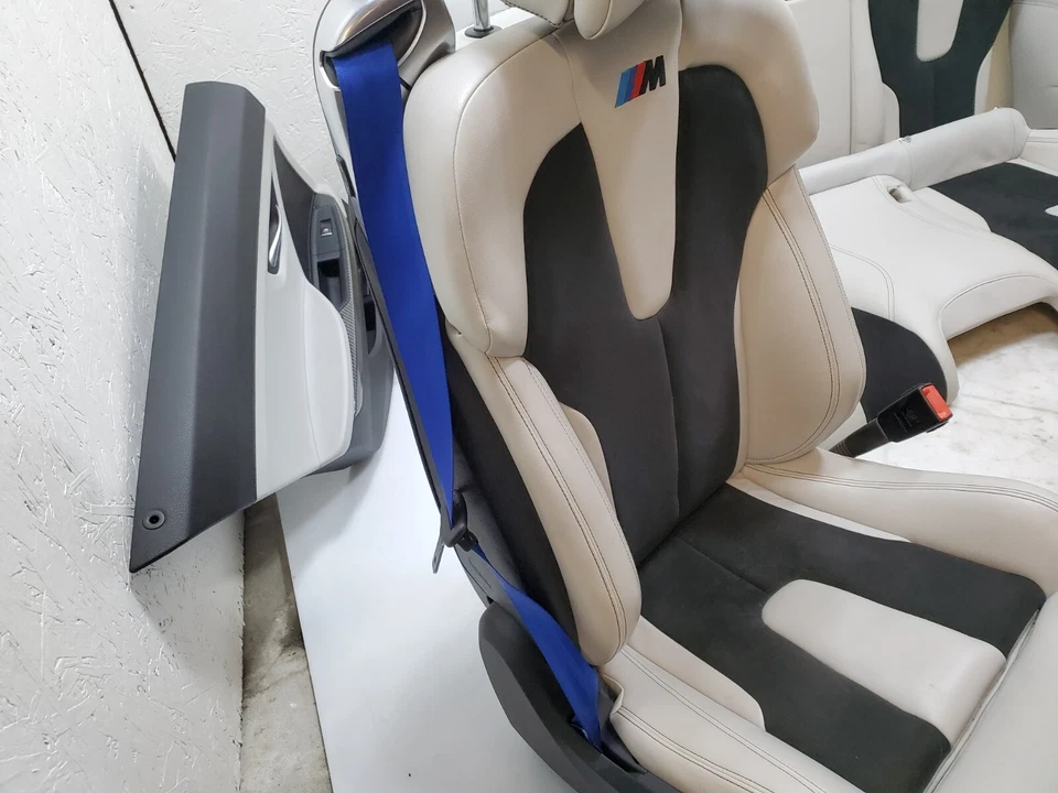 ✅ 12-18 OEM BMW F06 M6 Cuero Merino Silverstone 2 Interior Asiento Calefacción JUEGO * Foto 2 de 4